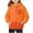 Orange, variant on Milgrthf Overside Hoodies Sweatshirts for Girl Graphic Print Long Sleeve Loose Casual Fall Winter Pullover Tops Orange 13 Years