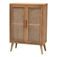 thumbnail image 1 of Bowery Hill Wood Oak Storage Cabinet Rectangular 44.29"H, 1 of 8