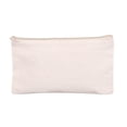 thumbnail image 2 of Blank Canvas Zipper Pouch For DIY CraftCanvas Makeup Bags With Colored Zipper In Canvas Cosmetic Bag Multi-Purpose Travel Bags Pen Pencil Case, 2 of 3