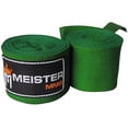 thumbnail image 1 of Meister Adult 180" Semi-Elastic Hand Wraps for MMA & Boxing (Pair) - Forest Green, 1 of 3