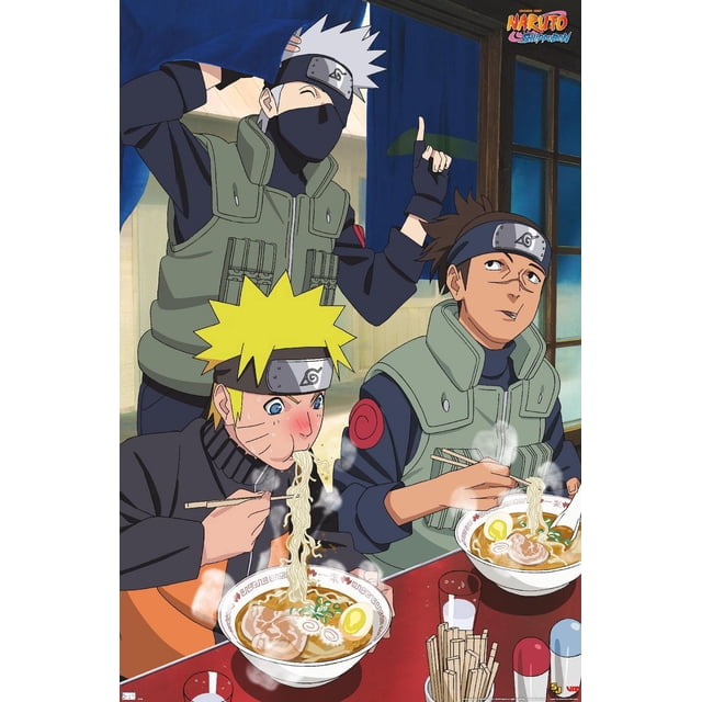 Naruto Shippuden - Food Wall Poster, 22.375" x 34" Framed
