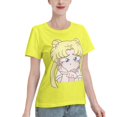 thumbnail image 2 of T-Shirt Basique à Manches Courtes pour Femmes Sailor Moon Édition Q Tsukiha, 2 of 6