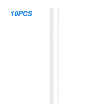 Lot de 10 Pcs Bâtonnets de Filtre en Coton pour Humidificateur 8 mm, Noyau en Coton-Tige, Mèches de Filtre en Coton, Bâtonnets de Remplacement pour Humidificateur en Coton
