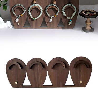 Verdsylv Présentoir de Bijoux, Présentoir de Bijoux, Organisateur de Bracelets en Bois à Trous Multiples avec 30 Fentes pour Colliers et Bagues, Support d'Exposition pour Magasin à Domicile, Organisateur de Bracelets, A