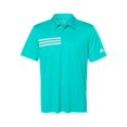 thumbnail image 2 of Adidas Polo pour Hommes à 3 Bandes sur la Poitrine, 4TG, Aqua Haute Résolution, 2 of 3