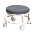 thumbnail image 1 of Tabouret à Poulie à Siège Rond à Rouleau Bas, Robuste, Petit, Confortable, Bas, Noir, 1 of 8