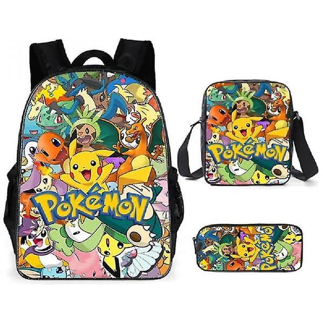Pokemon Backpack Shoulder Bag Pencil Backpack Girls Gifts