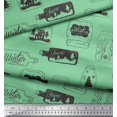 thumbnail image 1 of Soimoi Rayon Fabric Tree,Jar & Bottle Vintage Print Fabric by the Yard 42 Inch Wide, 1 of 3