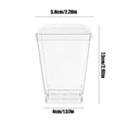 thumbnail image 4 of Plastic Cups Disposable Disposable Plastic Transparent Dessert Cups with Lid Stereoscopic Jelly Cups Mini Cake Pudding Cups, 4 of 9