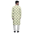 thumbnail image 3 of Atasi Printed Long Sleeve Kurta With Pajama Set For Men Summer Clothing, 3 of 4