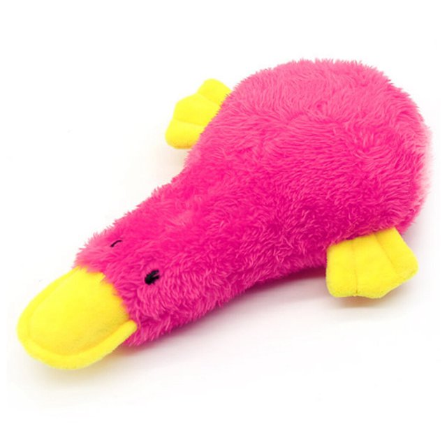 Dog Toy Plush Duck - Interactive Stuffing Soft Pet Playing Toy Puppy Squeaky Toy