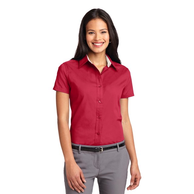 Port Authority T-Shirt à Manches Courtes Facile d'Entretien pour Femmes L508