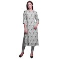 thumbnail image 1 of Bimba Kurta à Manches 3/4 Imprimée Kurti Droite Vêtements d'Été pour Femmes, 1 of 6