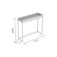 thumbnail image 4 of Safdie & Co. Console Table 35L Dark Taupe Sunken Tray, 4 of 4