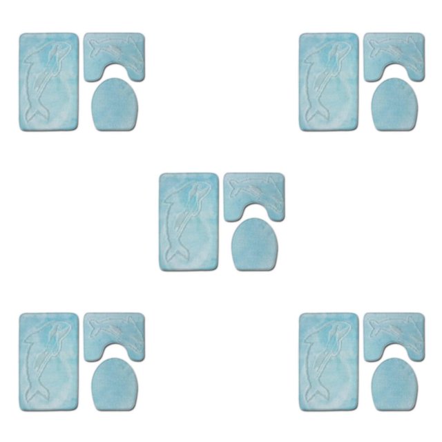 kurtrusly 3pcs Polyester Absorbent Bath Mat For Bathtub And Shower Easy To Install Durable Anti-slip PJ210908-A010 5Set