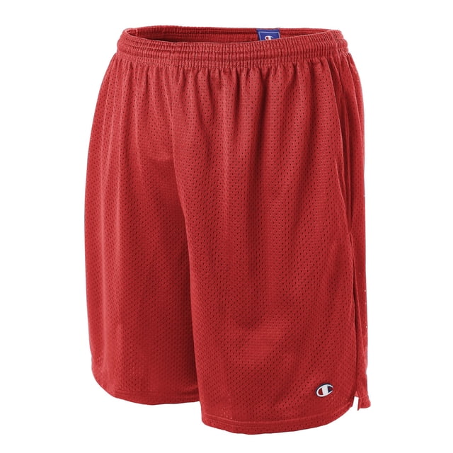 Champion Shorts Longs en Maille pour Hommes avec Poches, m, Écarlate