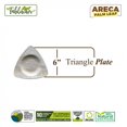 thumbnail image 2 of 6” Triangle Plate | Bio Mart Areca Palm Leaf | Natural, Eco-friendly, Heavy Duty, Re-usable, Backyard Compostable Biodegradable, Disposable supply |Theme Party, Wedding late | Pack of 10, 50 or 100, 2 of 4