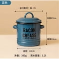 thumbnail image 1 of 1 Count Vintage Large Capacity Enamel Pot With Oil Preserving Lid, 1 of 1