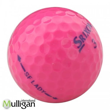 Mulligan - 12 balles de golf récupérées Srixon Soft Feel Lady 4A, Rose