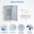thumbnail image 2 of QinaQin Réfrigérateur Compact à Porte Simple de 3,2 Pi3 avec Congélateur Mini-Frigo, 2 of 7