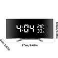 thumbnail image 3 of Drppepioner Multifunctional Intelligent Digital Mirror Clock Desk Clock Large Screen Display Silent Sleep Electronic Clock for Home Adults Gifts, 3 of 7