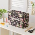 thumbnail image 3 of Liyamei Sewing Machine Cover Floral Quilted Sewing Machine Cover With Pocket Craft Room Sewings Organizer Sewing Machine Storage Cover With Protective Layer And Built In Compartments, 3 of 3