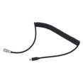 thumbnail image 1 of USB C Coiled Cable, Trigger Coiled Power Cable Wear Resistance 2 Pin Self Locking Connector  Fast Charging  For Camera, 1 of 8