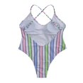thumbnail image 3 of Maillot de Bain à Rayures d'Une Seule Pièce pour Femmes, Couleur Bloquant l'Écharpe, 3 of 4