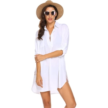 Haut de Plage pour Femme, Chemise de Plage, Bikini, Tenue de Plage, Maillot de Bain, Robe de Plage