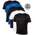 thumbnail image 1 of Blank Activewear Lot de 5 T-Shirts pour Hommes, Tissu de Performance à Séchage Rapide, 1 of 4