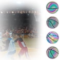 thumbnail image 3 of Glowing Reflective Basketball Holographic Luminous Party Home Outdoor Decoration, 3 of 7