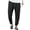 Black, variant on Mens Khakis Pants Khaki Work Pants Mens Men's Casual Cargo Jogger Pants with Elastic Waistband and Drawstring Sports Pants with Pockets