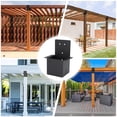 thumbnail image 3 of Équerre de Pergola, Connecteur de Pergola Installation Facile Haute Résistance Stable Acier au Carbone Multifonction pour Petites Cabanes, 3 of 7