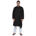 thumbnail image 1 of Atasi Indian Designer Kurta For Mens Party Wear Solid Color Ethnic Long Shirt, 1 of 7