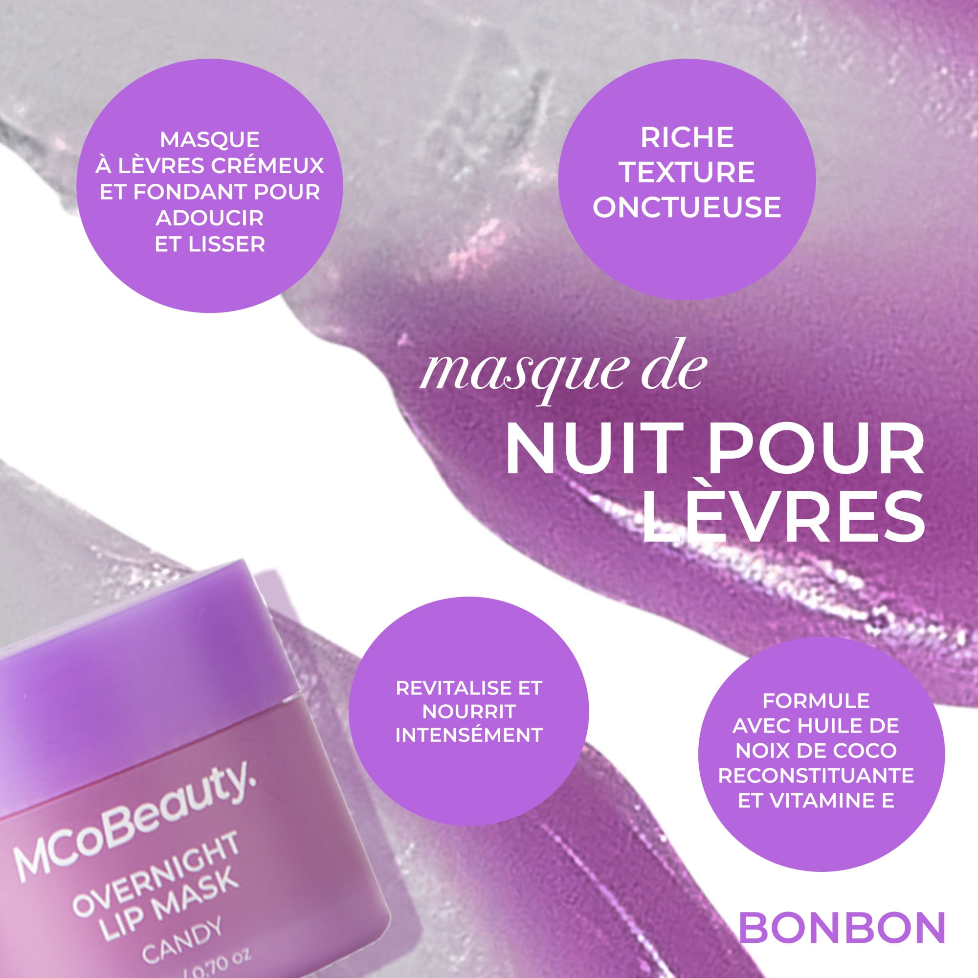 MCoBeauty - Masque de Nuit pour les Lèvres