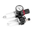 thumbnail image 3 of Pneumatic Air Pressure Filter Regulator Lubricator Moisture Water Trap Oil water Separator G1/4, 3 of 14