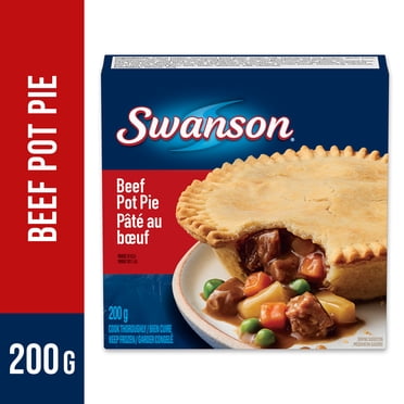 Swanson Beef Pie: flaky crust filled with beef, potatoes, carrots, and peas, 200 g