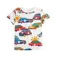 thumbnail image 1 of Hauts d'Été pour Garçons Tout-Petits T-Shirts Manches Courtes Décontracté Graphique Voiture Col Rond T-Shirt Printemps pour Garçon 2-3T, 1 of 6