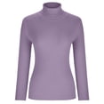 thumbnail image 4 of EGNMCR Chandail Col Roulé pour Femmes, Mode Femmes Chandail Col Roulé Manches Longues Décontracté, 4 of 8