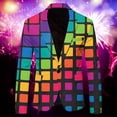 thumbnail image 2 of Costume de Loisirs Mode pour Hommes Carnaval Costume pour Hommes Imprimé avec Poche Costume pour Hommes Costume à Rayures pour Hommes Costumes pour Hommes Coupe Régulière Costume Homme Coupe Ajustée, 2 of 3