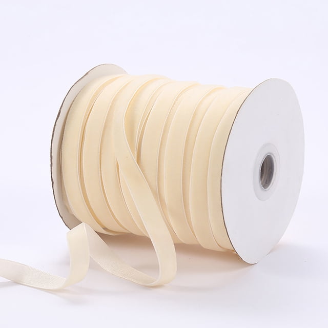 TopLLC Velours 1 cm Ribbon Flocage Ribbon Velours Bijoux Bricolage Ribbon Accessoires Nœud Ribbon 50 Yards en Liquidation
