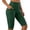 Green, variant on BLVB Biker Yoga Shorts with Pockets for Women High Waisted Athletic Running Workout Gym Knee Length Leggings Capri Pants
