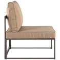 thumbnail image 2 of Modway Fortuna Aluminum Outdoor Armless Chair in Brown/Mocha, 2 of 3