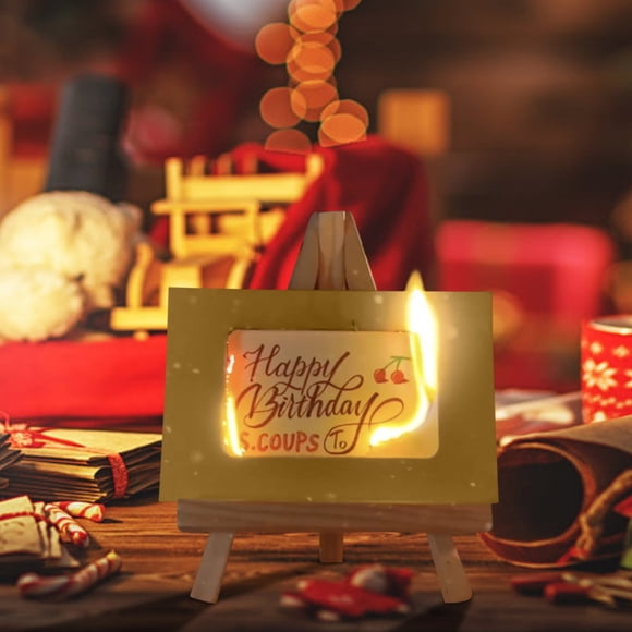 Dvkptbk Flame Greeting Card DIY Handmades Burning with Matches, Idea Gift Cards for Her, Him, Wife, Husband, Valentines Day Anniversary Birthday Gifts for Men Women