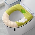 thumbnail image 1 of Toilet Seat Cover,Toilet Seat Cushion with Adhesive Buckle Rabbit Toilet Seat Cushion with Handle Toilet Seat Cushion Toilet Seat Ring,Toilet Seats for Standard Toilets, 1 of 6