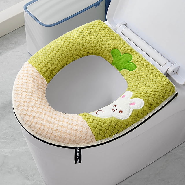 Toilet Seat Cover,Toilet Seat Cushion with Adhesive Buckle Rabbit Toilet Seat Cushion with Handle Toilet Seat Cushion Toilet Seat Ring,Toilet Seats for Standard Toilets