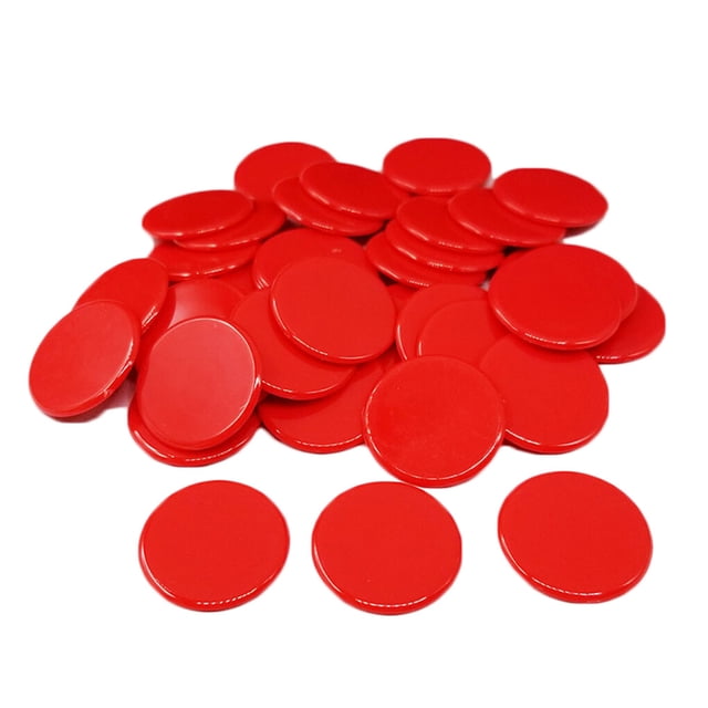 Xingzhi 100PCS/Set Plastic 19mm Chips Multi Color Markers Fun Family Club Children Game Supplies Counting Math Toys