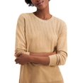 thumbnail image 3 of Alfani Womens Metallic Blend Pinstripe Pullover Sweater Brown M, 3 of 5