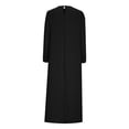 thumbnail image 3 of Robe Abaya pour Femmes à Manches Longues, Robe Islamique avec Poches, Maxi, Tenue de Prière, Élégante, Robe Longue pour les Fêtes, 3 of 4