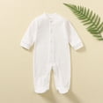 thumbnail image 2 of Yuyuzo Baby Pajamas Rompers Spring Fall Long Sleeve Footie Pjs Jumpsuit Onesie Infant Zipper Sleepwear, 2 of 7